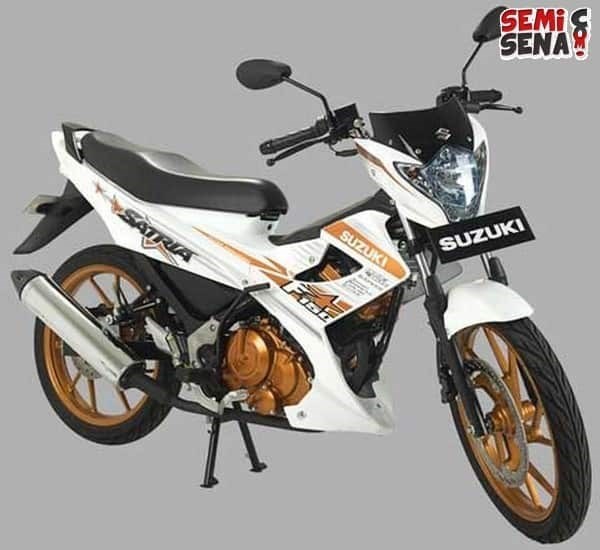 Bộ tem Satria Fu trắng cam 2014 68000-25G90-YUH