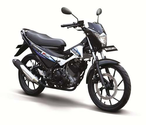 Bộ tem Satria Fu trắng xanh đen Yếm lỡ Type S 2015 68000-25GD0-GHY