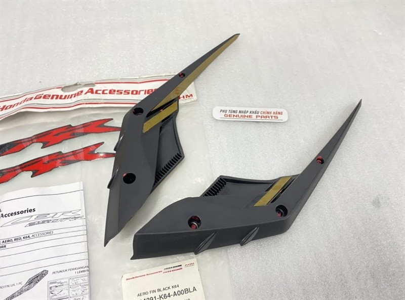 Kit Aero Fin đen CBR 250RR 64391K64A00BLA