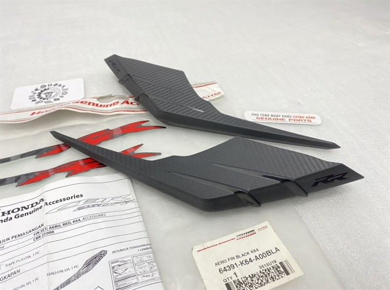 Kit Aero Fin đen CBR 250RR 64391K64A00BLA