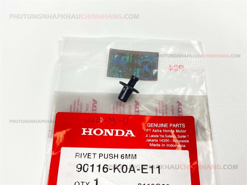 Ốc bấm nhựa Honda 6mm 90116K0AE11